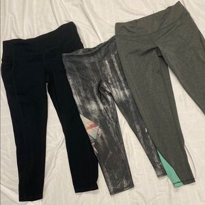 Stylish Kids Leggings Set - Black, Gray, Multicolor